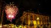 Fireworks following torchlight procession