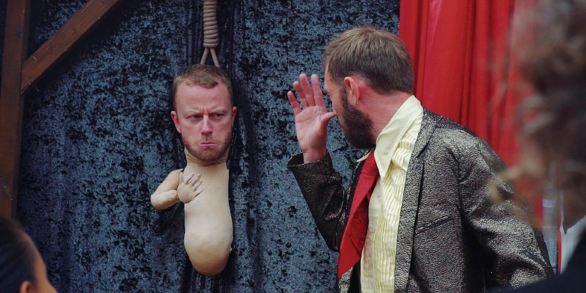 Comedy performance at Lancashire Encounter.